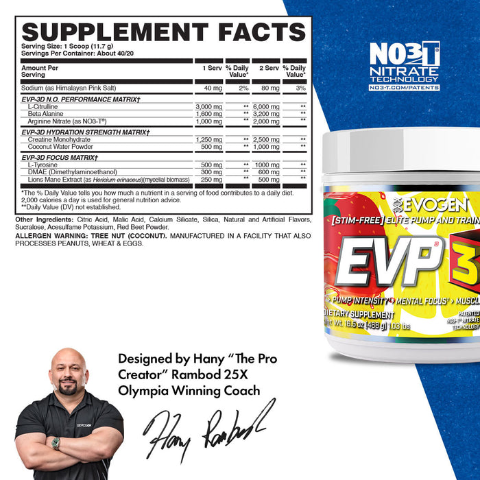EVP-3D Non-Stim Pre-Workout